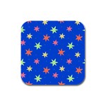 Background Star Darling Galaxy Rubber Square Coaster (4 pack)