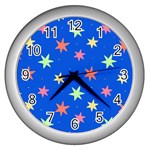 Background Star Darling Galaxy Wall Clock (Silver)