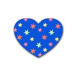Background Star Darling Galaxy Rubber Coaster (Heart)