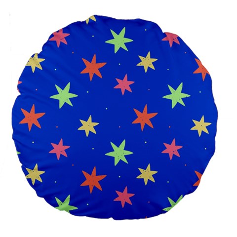 Background Star Darling Galaxy Large 18  Premium Round Cushions from UrbanLoad.com Front
