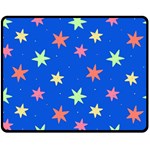 Background Star Darling Galaxy Two Sides Fleece Blanket (Medium)