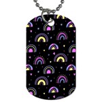 Wallpaper Pattern Rainbow Dog Tag (One Side)