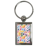 Abstract Pattern Background Key Chain (Rectangle)