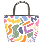 Abstract Pattern Background Bucket Bag