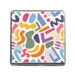 Abstract Pattern Background Memory Card Reader (Square 5 Slot)