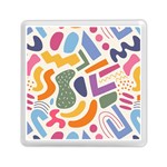Abstract Pattern Background Memory Card Reader (Square)