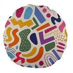 Abstract Pattern Background Large 18  Premium Round Cushions
