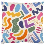Abstract Pattern Background Large Premium Plush Fleece Cushion Case (Two Sides)