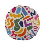 Abstract Pattern Background Standard 15  Premium Flano Round Cushions