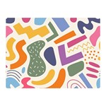 Abstract Pattern Background Two Sides Premium Plush Fleece Blanket (Mini)