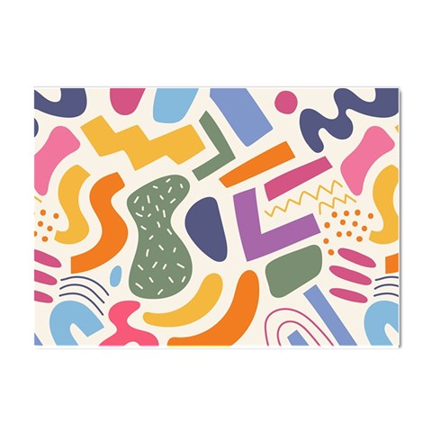 Abstract Pattern Background Crystal Sticker (A4) from UrbanLoad.com Front