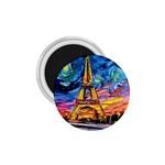 Eiffel Tower Starry Night Print Van Gogh 1.75  Magnets