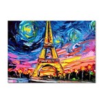 Eiffel Tower Starry Night Print Van Gogh Sticker A4 (10 pack)