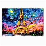 Eiffel Tower Starry Night Print Van Gogh Postcard 4 x 6  (Pkg of 10)