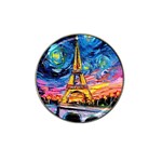 Eiffel Tower Starry Night Print Van Gogh Hat Clip Ball Marker (10 pack)