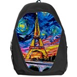 Eiffel Tower Starry Night Print Van Gogh Backpack Bag
