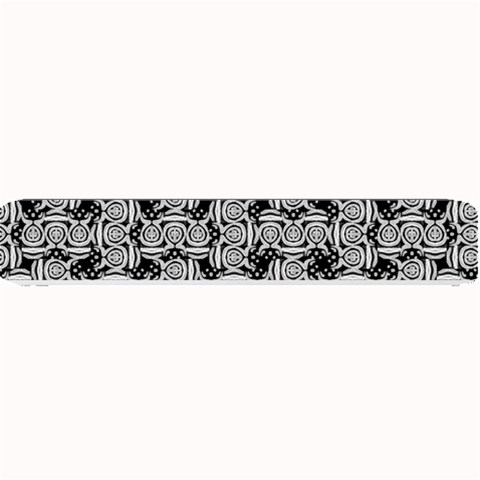 Ethnic symbols motif black and white pattern Small Bar Mat from UrbanLoad.com 24 x4  Bar Mat
