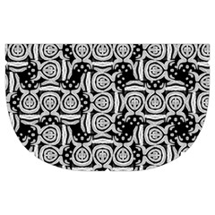 Ethnic symbols motif black and white pattern Make Up Case (Medium) from UrbanLoad.com Side Left
