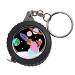 Girl Bed Space Planets Spaceship Rocket Astronaut Galaxy Universe Cosmos Woman Dream Imagination Bed Measuring Tape