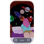 Girl Bed Space Planets Spaceship Rocket Astronaut Galaxy Universe Cosmos Woman Dream Imagination Bed Sterilizers