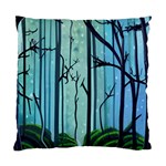 Nature Outdoors Night Trees Scene Forest Woods Light Moonlight Wilderness Stars Standard Cushion Case (Two Sides)