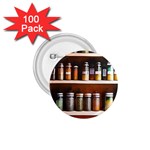 Alcohol Apothecary Book Cover Booze Bottles Gothic Magic Medicine Oils Ornate Pharmacy 1.75  Buttons (100 pack) 