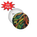 Outdoors Night Setting Scene Forest Woods Light Moonlight Nature Wilderness Leaves Branches Abstract 1.75  Buttons (100 pack) 