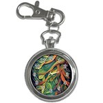 Outdoors Night Setting Scene Forest Woods Light Moonlight Nature Wilderness Leaves Branches Abstract Key Chain Watches