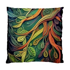 Outdoors Night Setting Scene Forest Woods Light Moonlight Nature Wilderness Leaves Branches Abstract Standard Cushion Case (Two Sides) from UrbanLoad.com Front