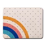 Abstract Geometric Bauhaus Polka Dots Retro Memphis Rainbow Small Mousepad