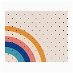 Abstract Geometric Bauhaus Polka Dots Retro Memphis Rainbow Small Glasses Cloth (2 Sides)