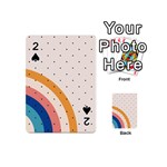 Abstract Geometric Bauhaus Polka Dots Retro Memphis Rainbow Playing Cards 54 Designs (Mini)