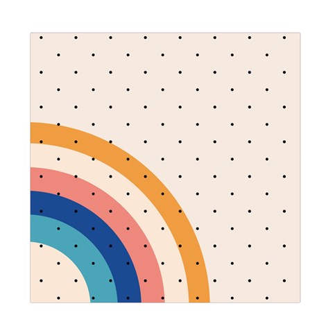 Abstract Geometric Bauhaus Polka Dots Retro Memphis Rainbow Duvet Cover Double Side (Full/ Double Size) from UrbanLoad.com Front