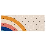 Abstract Geometric Bauhaus Polka Dots Retro Memphis Rainbow Banner and Sign 8  x 3 