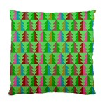 Trees Pattern Retro Pink Red Yellow Holidays Advent Christmas Standard Cushion Case (One Side)