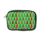 Trees Pattern Retro Pink Red Yellow Holidays Advent Christmas Coin Purse