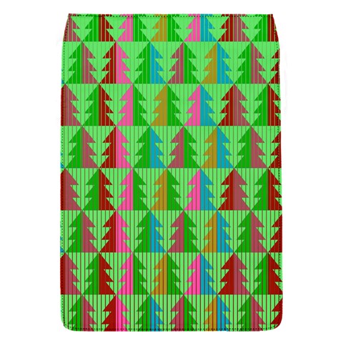 Trees Pattern Retro Pink Red Yellow Holidays Advent Christmas Removable Flap Cover (S) from UrbanLoad.com Front