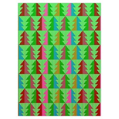 Trees Pattern Retro Pink Red Yellow Holidays Advent Christmas Playing Cards Single Design (Rectangle) with Custom Box from UrbanLoad.com Card