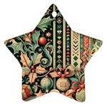 Winter Snow Holidays Ornament (Star)