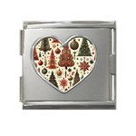 Christmas Decoration Mega Link Heart Italian Charm (18mm)