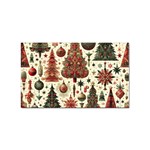 Christmas Decoration Sticker Rectangular (100 pack)