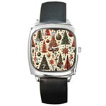 Christmas Decoration Square Metal Watch