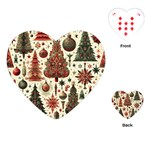 Christmas Decoration Playing Cards Single Design (Heart)