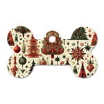 Christmas Decoration Dog Tag Bone (One Side)