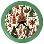 Christmas Decoration Color Wall Clock