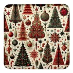 Christmas Decoration Square Glass Fridge Magnet (4 pack)