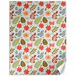Background Pattern Flowers Design Leaves Autumn Daisy Fall Canvas 12  x 16 