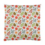 Background Pattern Flowers Design Leaves Autumn Daisy Fall Standard Cushion Case (One Side)