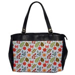 Background Pattern Flowers Design Leaves Autumn Daisy Fall Oversize Office Handbag