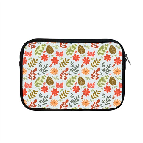 Background Pattern Flowers Design Leaves Autumn Daisy Fall Apple MacBook Pro 15  Zipper Case from UrbanLoad.com Front